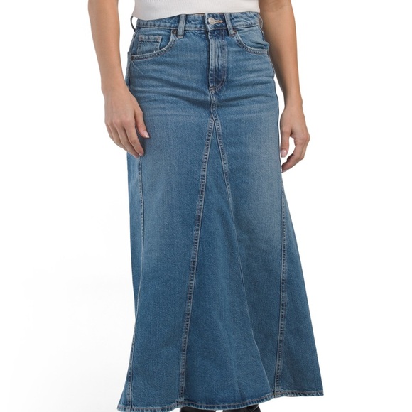Zara Blue Denim Maxi Skirt.  Size XS.  New with tags - Picture 3 of 6